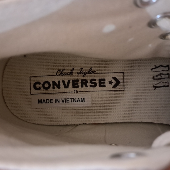 Converse Brown and White High-Top Sneakers - Picture 5 of 11